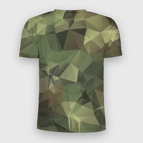 Мужская спорт-футболка Полигональный камуфляж / 3D-принт – фото 2