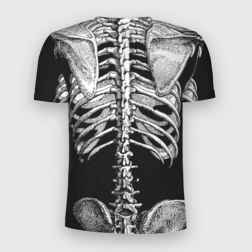 Мужская спорт-футболка Скелет с сердцем / 3D-принт – фото 2