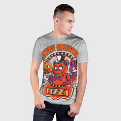 Футболка спортивная мужская Freddy Pizza, цвет: 3D-принт — фото 2