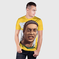 Футболка спортивная мужская Ronaldinho Art, цвет: 3D-принт — фото 2