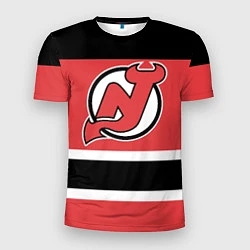Футболка спортивная мужская New Jersey Devils, цвет: 3D-принт