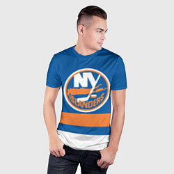 Футболка спортивная мужская New York Islanders, цвет: 3D-принт — фото 2