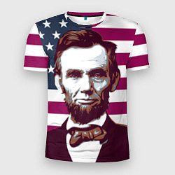 Мужская спорт-футболка Авраам Линкольн