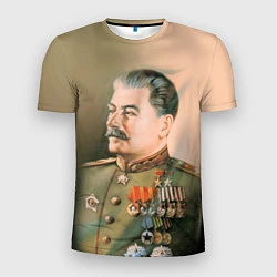 Футболка спортивная мужская Иосиф Сталин, цвет: 3D-принт