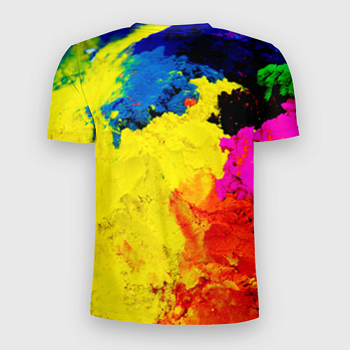 Мужская спорт-футболка Индуистский фестиваль красок / 3D-принт – фото 2