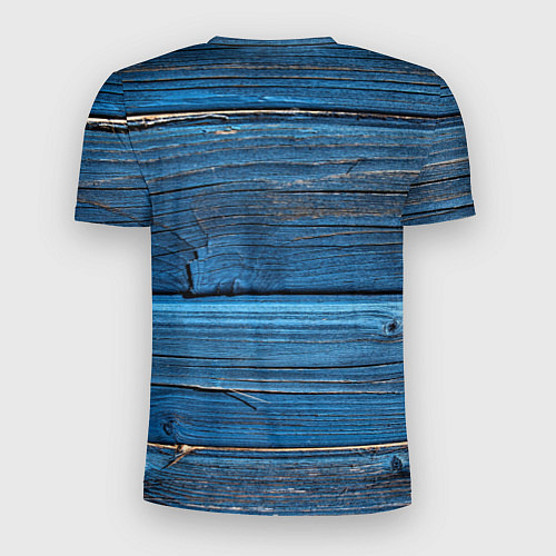 Мужская спорт-футболка Голубые доски / 3D-принт – фото 2