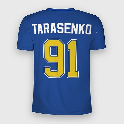 Мужская спорт-футболка St Louis Blues: Tarasenko 91 / 3D-принт – фото 2