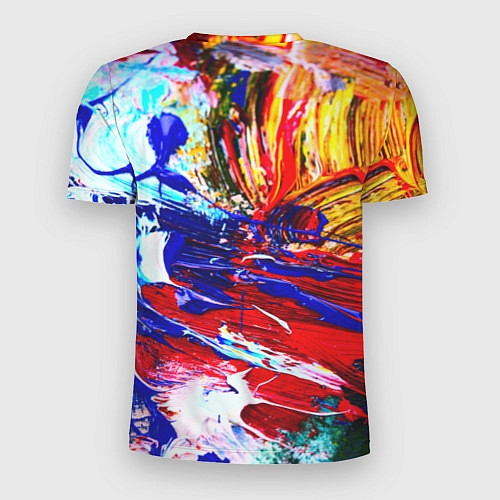 Мужская спорт-футболка Краска / 3D-принт – фото 2