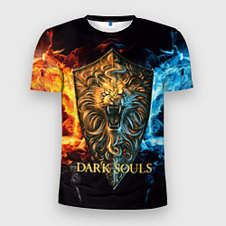 Футболка спортивная мужская Dark Souls: Lion Shield, цвет: 3D-принт