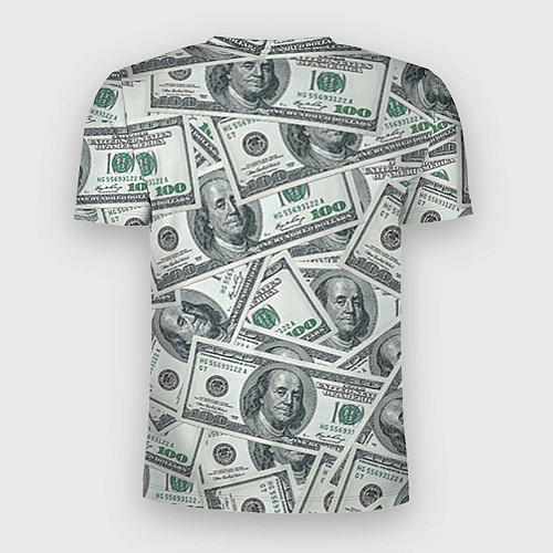 Мужская спорт-футболка Банкноты / 3D-принт – фото 2