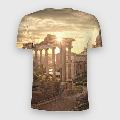 Мужская спорт-футболка Римское солнце / 3D-принт – фото 2
