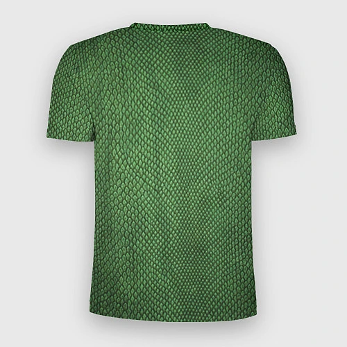 Мужская спорт-футболка Змеиная зеленая кожа / 3D-принт – фото 2