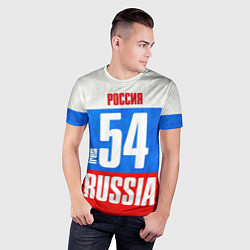 Футболка спортивная мужская Russia: from 54, цвет: 3D-принт — фото 2