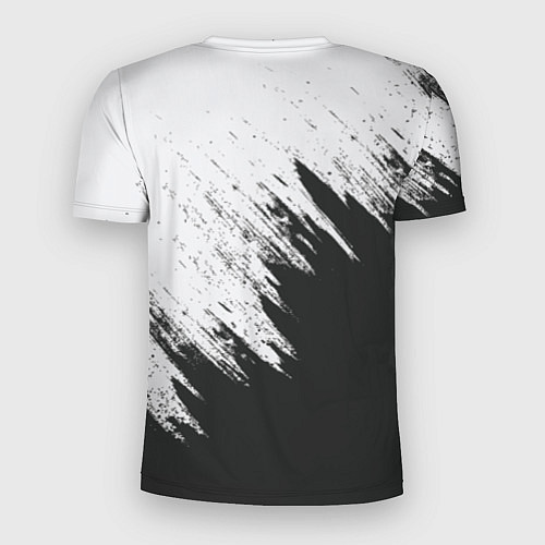 Мужская спорт-футболка Черно-белый разрыв / 3D-принт – фото 2