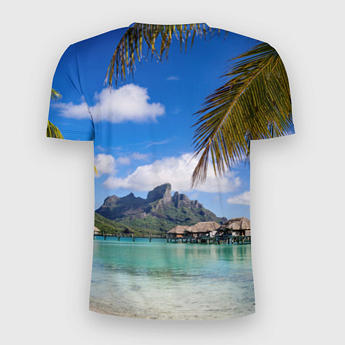 Мужская спорт-футболка Бора-Бора / 3D-принт – фото 2