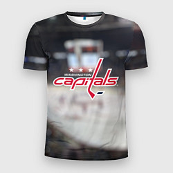 Футболка спортивная мужская Washington Capitals, цвет: 3D-принт