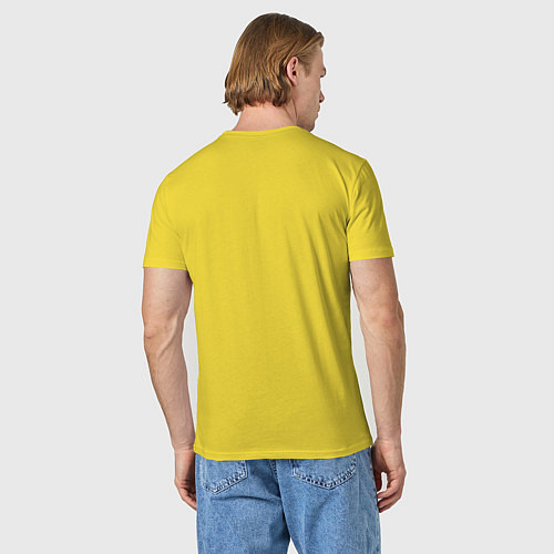 Мужская футболка California Dreams / Желтый – фото 4