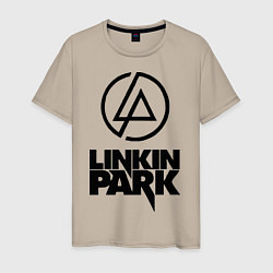 Футболка хлопковая мужская Linkin Park, цвет: миндальный