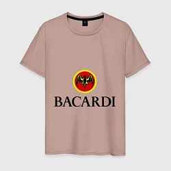 Футболка хлопковая мужская Bacardi, цвет: пыльно-розовый