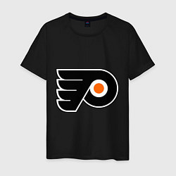 Футболка хлопковая мужская Philadelphia Flyers, цвет: черный