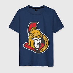 Футболка хлопковая мужская Ottawa Senators цвета тёмно-синий — фото 1