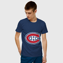 Футболка хлопковая мужская Montreal Canadiens цвета тёмно-синий — фото 2