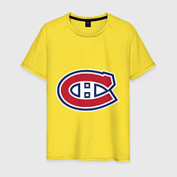 Футболка хлопковая мужская Montreal Canadiens, цвет: желтый