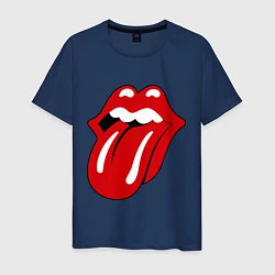 Футболка хлопковая мужская Rolling Stones, цвет: тёмно-синий