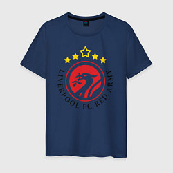 Футболка хлопковая мужская Liverpool FC Red Army, цвет: тёмно-синий