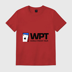 Футболка хлопковая мужская WPT, цвет: красный
