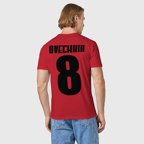 Мужская футболка Washington Capitals: Ovechkin / Красный – фото 4
