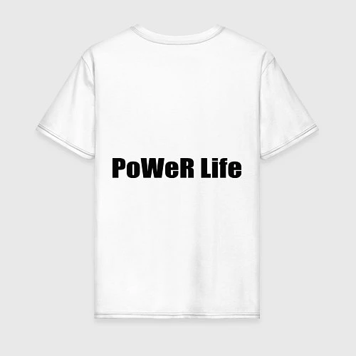 Мужская футболка Russia: Power life / Белый – фото 2