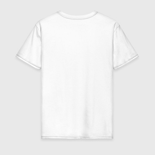 Мужская футболка Енотик с клубникой / Белый – фото 2