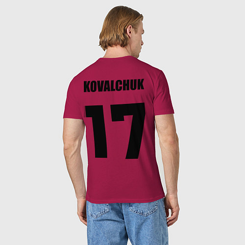 Мужская футболка New Jersey Devils: Kovalchuk 17 / Маджента – фото 4
