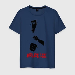 Футболка хлопковая мужская Bruce Lee, цвет: тёмно-синий