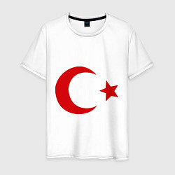 Футболка хлопковая мужская Турция, цвет: белый
