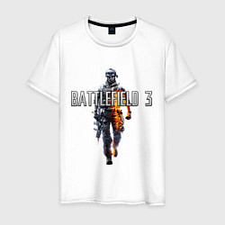 Футболка хлопковая мужская Battlefield 3 цвета белый — фото 1
