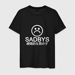 Футболка хлопковая мужская Sad Boys (Logo), цвет: черный