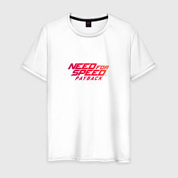 Футболка хлопковая мужская Need For Speed Payback, цвет: белый