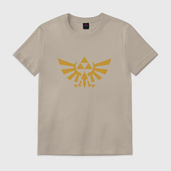 Футболка хлопковая мужская The Legend of Zelda, цвет: миндальный