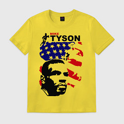 Футболка хлопковая мужская Mike Tyson: USA Boxing, цвет: желтый