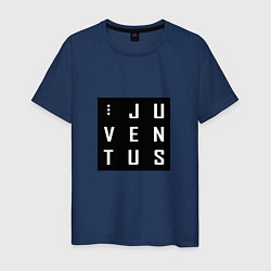 Футболка хлопковая мужская Juventus FC: Black Collection, цвет: тёмно-синий