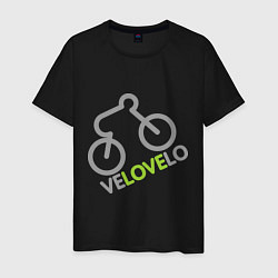 Футболка хлопковая мужская VELO, цвет: черный