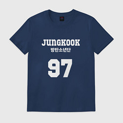 Футболка хлопковая мужская Jungkook 97, цвет: тёмно-синий