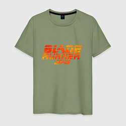 Футболка хлопковая мужская Blade Runner 2049, цвет: авокадо