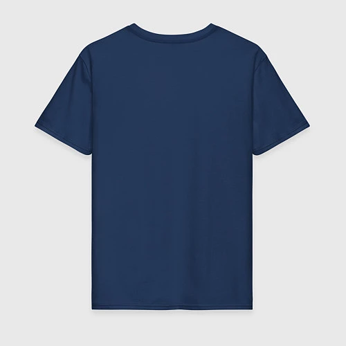 Мужская футболка FAST FOOD олень в прицеле / Тёмно-синий – фото 2