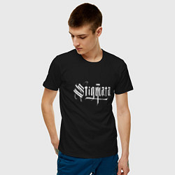 Футболка хлопковая мужская Stigmata цвета черный — фото 2