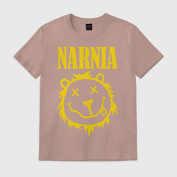 Футболка хлопковая мужская Narnia, цвет: пыльно-розовый