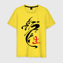 Мужская футболка Иероглиф дракон
