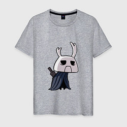 Футболка хлопковая мужская Hollow Knight, цвет: меланж